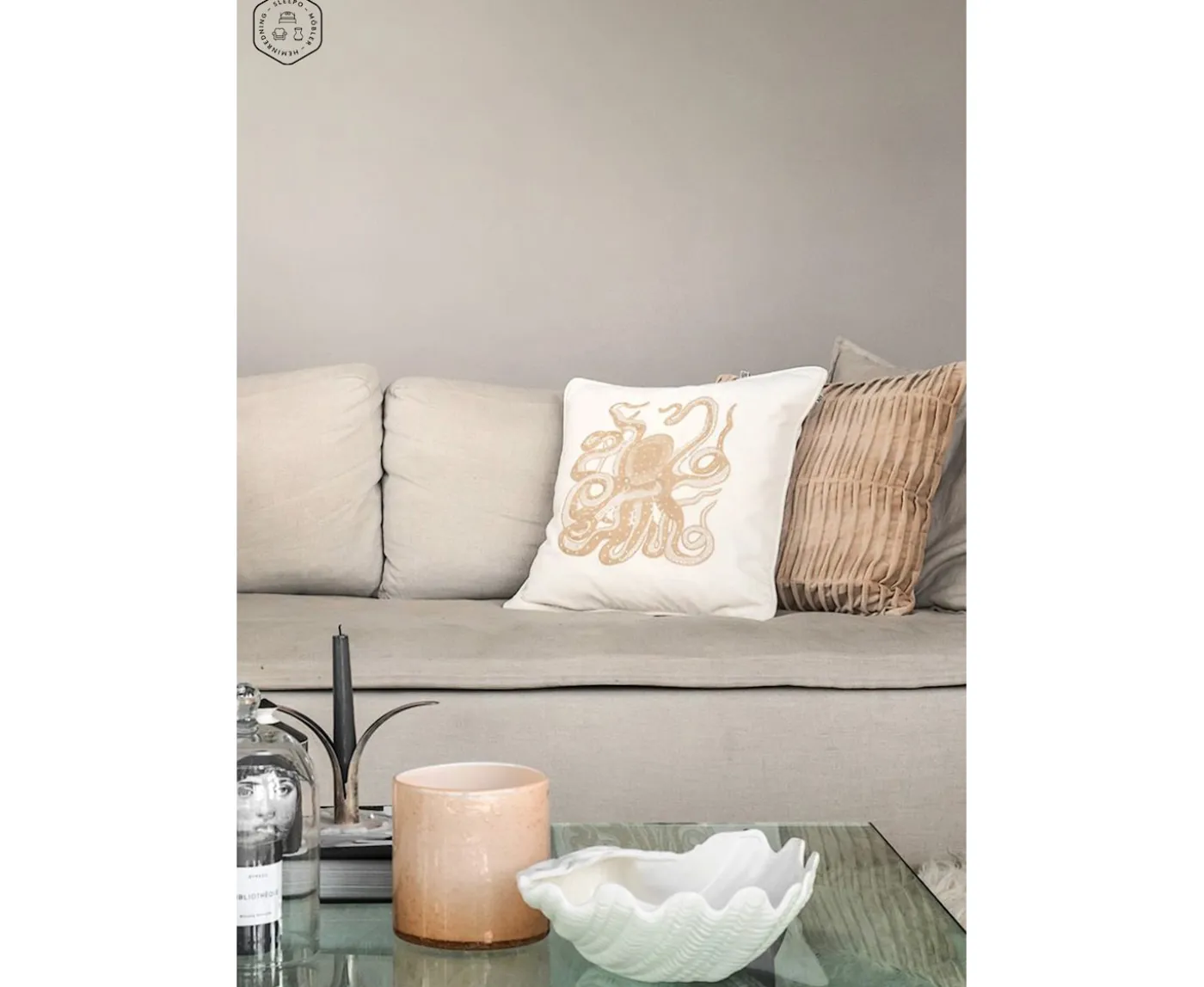 Byon Calore Ljuslykta Peach 15cm
