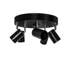 By Rydéns Correct 5 lights Spotlight Svart