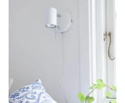 By Rydéns Correct Vägglampa Matt Vit 13cm