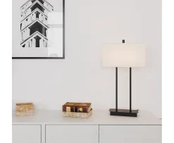 By Rydéns Luton Bordslampa Svart/Vit 65cm