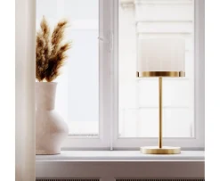 By Rydéns Marcel Bordslampa Vit/Mässing 55cm