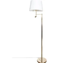 By Rydéns Orlando Golvlampa Mässing/Vit 157cm