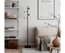 By Rydéns Punto Golvlampa Matt Svart 160cm