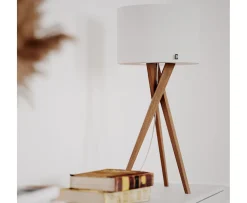 By Rydéns Vega Bordslampa Ek/Vit 55cm