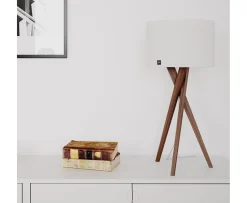 By Rydéns Vega Bordslampa Valnöt/Vit 55cm