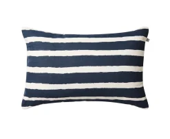 Chhatwal & Jonsson Block Stripe Outdoor Prydnadskudde Blue/Off White 40x60