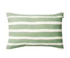 Chhatwal & Jonsson Block Stripe Outdoor Prydnadskudde Sage/Off White 40x60