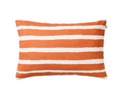 Chhatwal & Jonsson Block Stripe Outdoor Prydnadskudde Apricot Orange/Off White 40x60