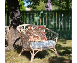 Chhatwal & Jonsson Dadra Outdoor Prydnadskudde Apricot Orange/Off White 50x50