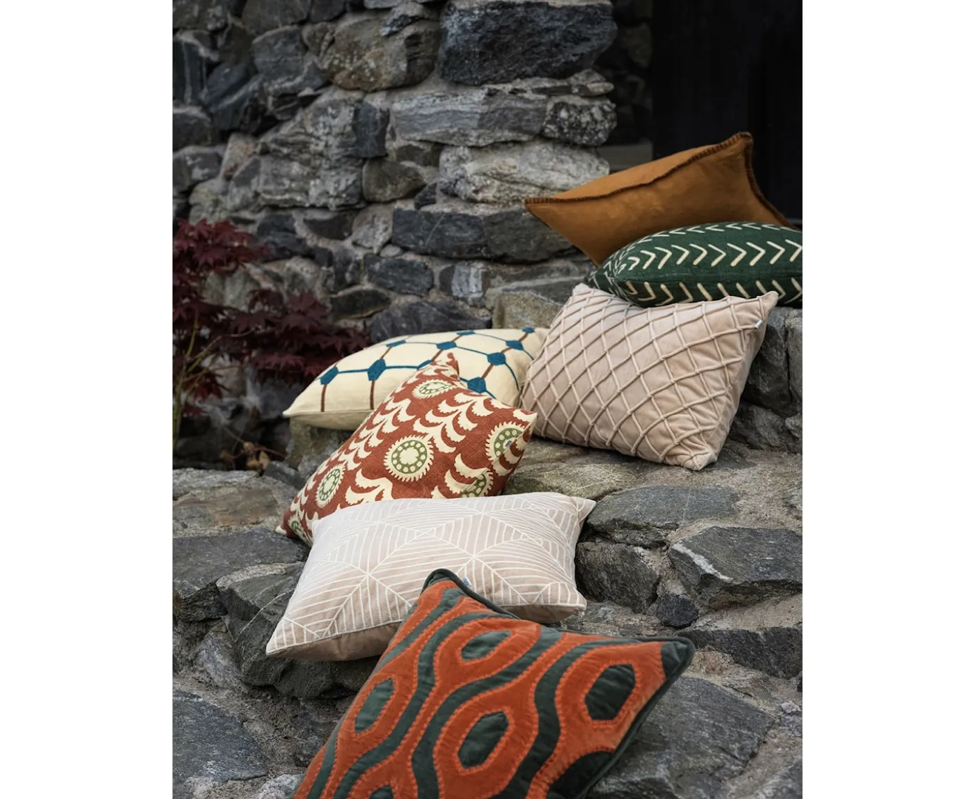 Chhatwal & Jonsson Deva Kuddfodral Sammet Tan 40x60