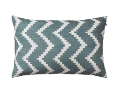 Chhatwal & Jonsson Ikat Sema Outdoor Prydnadskudde Heaven Blue/Off White 40x60