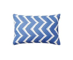 Chhatwal & Jonsson Ikat Sema Outdoor Prydnadskudde Riviera Blue 40x60