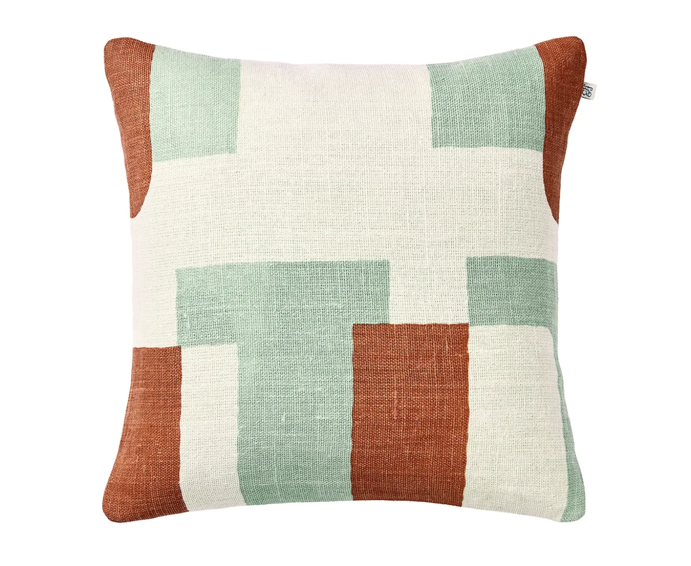 Chhatwal & Jonsson Jay Kuddfodral Linne Apricot Orange/Aqua 50x50