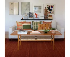 Chhatwal & Jonsson Manali Kuddfodral Apricot Orange/Cactus Green 50x50