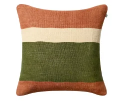 Chhatwal & Jonsson Manali Kuddfodral Apricot Orange/Cactus Green 50x50