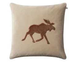 Chhatwal & Jonsson Moose Kuddfodral Sammet Tan/Cognac 50x50