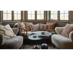 Chhatwal & Jonsson Samar Kuddfodral Linne Dark Brown/Taupe 40x60
