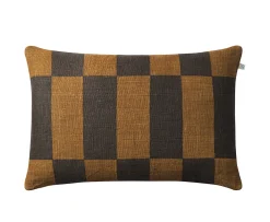 Chhatwal & Jonsson Samar Kuddfodral Linne Dark Brown/Taupe 40x60