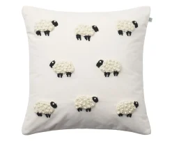 Chhatwal & Jonsson Sheep Kuddfodral Sammet Ivory 50x50