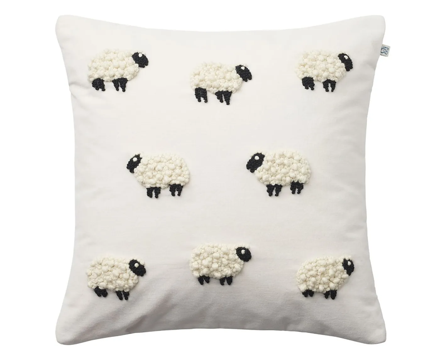 Chhatwal & Jonsson Sheep Kuddfodral Sammet Ivory 50x50