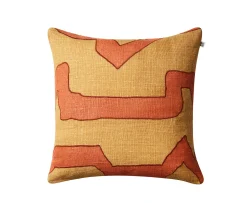 Chhatwal & Jonsson Sikkim Kuddfodral Apricot Orange/Khaki 50x50