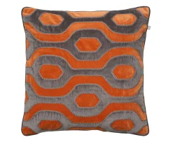 Chhatwal & Jonsson Varanasi Kuddfodral Sammet Orange 50x50