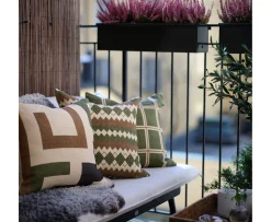 Chhatwal & Jonsson Aman Kuddfodral Taupe/Cactus Green/Brown 50x50