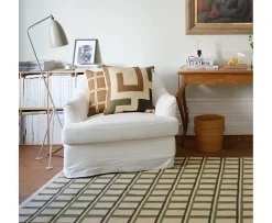 Chhatwal & Jonsson Aman Kuddfodral Taupe/Cactus Green/Brown 50x50