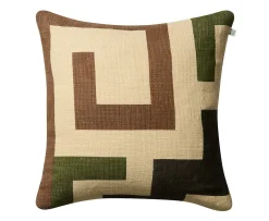 Chhatwal & Jonsson Aman Kuddfodral Taupe/Cactus Green/Brown 50x50