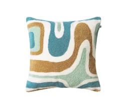 Chhatwal & Jonsson Godavari Kuddfodral Heaven Blue/Aqua/Sand/Off White 50x50