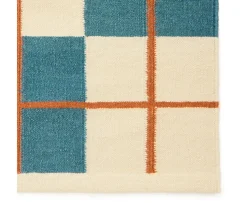 Chhatwal & Jonsson Haveli Ullmatta Heaven Blue/Light Khaki/Rust 230x320