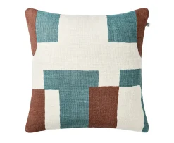 Chhatwal & Jonsson Jay Kuddfodral Linne Terracotta/Heaven Blue 50x50