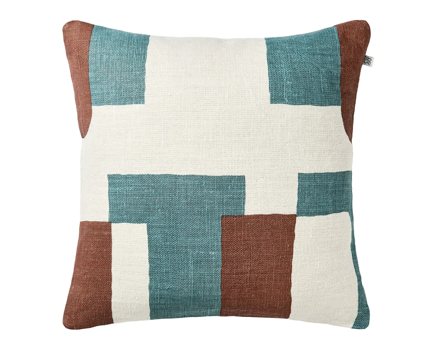 Chhatwal & Jonsson Jay Kuddfodral Linne Terracotta/Heaven Blue 50x50