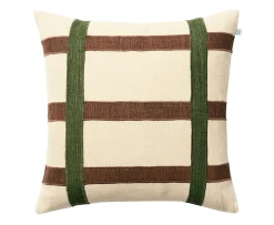 Chhatwal & Jonsson Kiran Kuddfodral Linen Cactus Green/Taupe 50x50