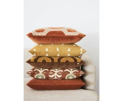 Chhatwal & Jonsson Kunal Kuddfodral Sammet Terracotta 50x50