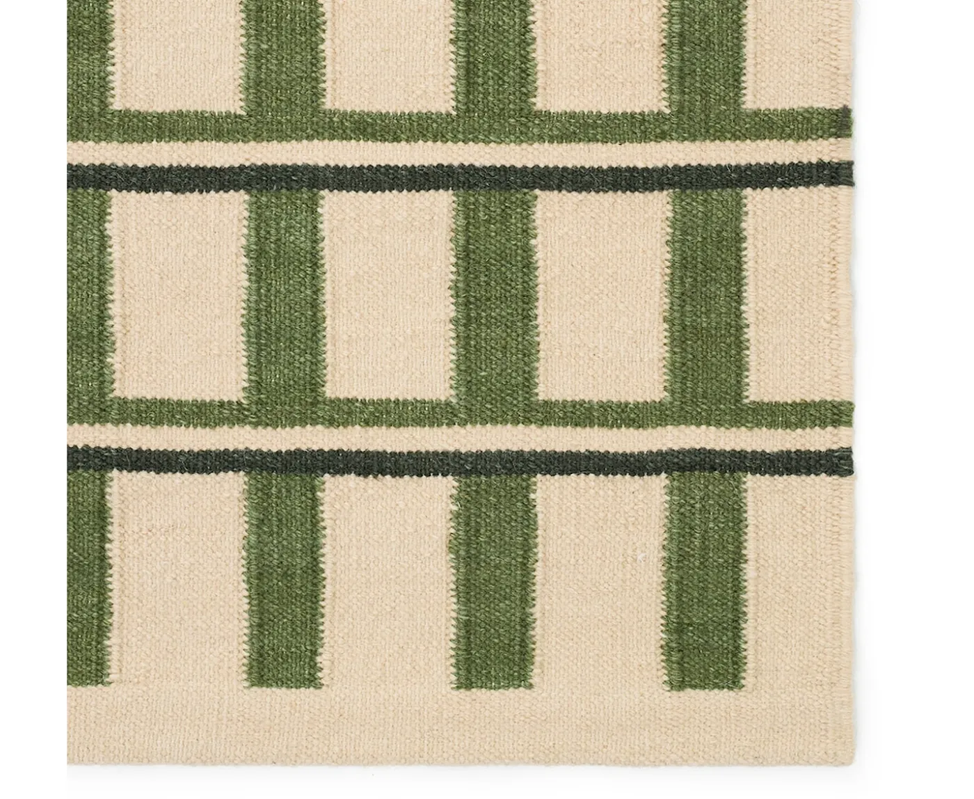 Chhatwal & Jonsson Mysore Ullmatta Off White/Green/Dark Green 230x320
