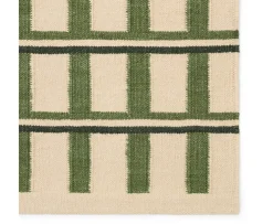 Chhatwal & Jonsson Mysore Ullmattor Off White/Green/Dark Green 180x270