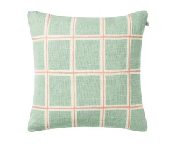 Chhatwal & Jonsson Raha Kuddfodral Linne Aqua/Rose 50x50