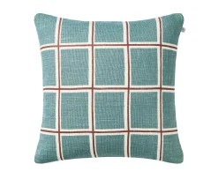 Chhatwal & Jonsson Raha Kuddfodral Linne Heaven Blue/Terracotta 50x50