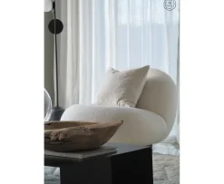 Chhatwal & Jonsson Vir Kuddfodral Sammet Ivory 50x50