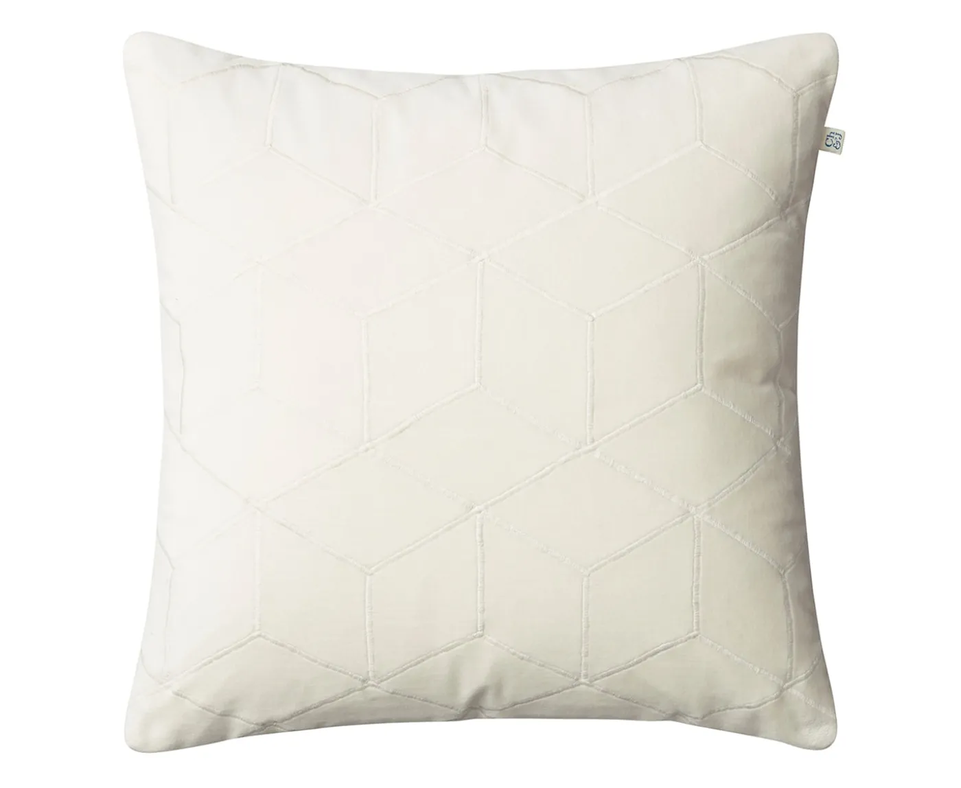 Chhatwal & Jonsson Vir Kuddfodral Sammet Ivory 50x50