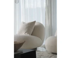 Chhatwal & Jonsson Vir Kuddfodral Sammet Ivory 50x50