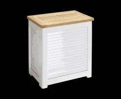 Cinas Classic Tvättkorg Teak/Vit 55cm
