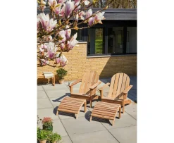 Cinas Adirondack Fotpall Teak
