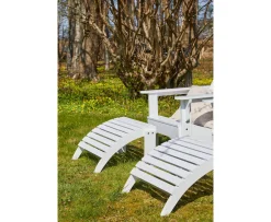 Cinas Adirondack Fotpall White