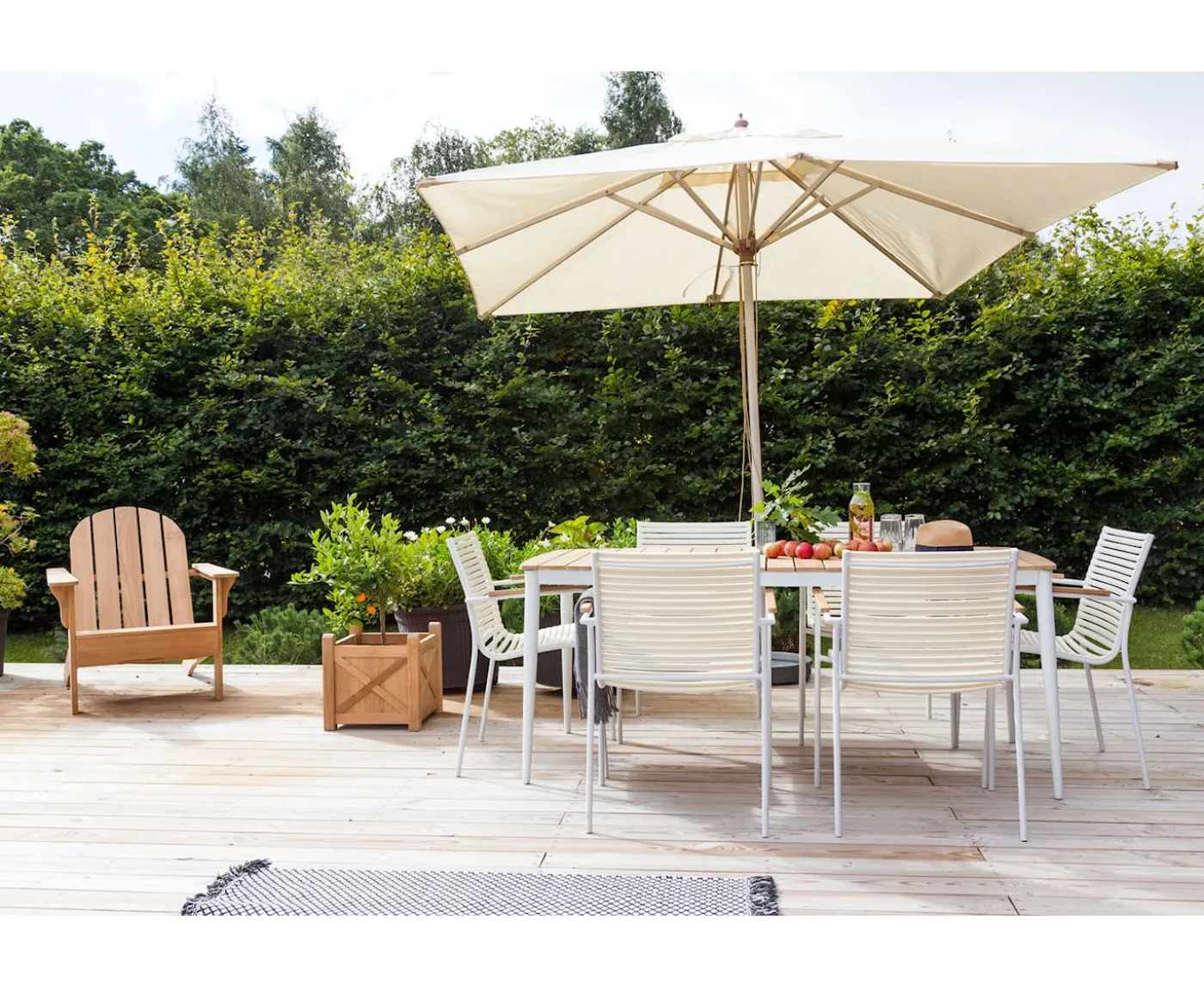 Cinas Adirondack Loungestol Teak