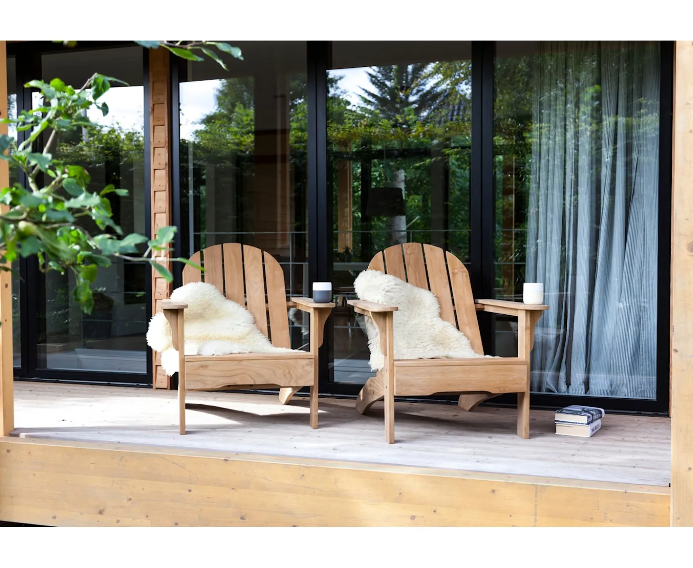 Cinas Adirondack Loungestol Teak