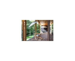 Cinas Balcony Parasoll Off-White/Teak Ø180