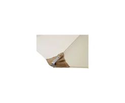 Cinas Balcony Parasoll Off-White/Teak Ø180