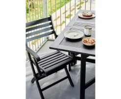 Cinas Butterfly Balkongbord Black 130cm